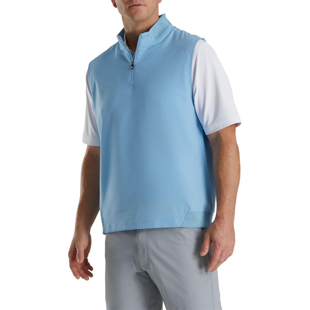 FootJoy Stretch Woven Knit Accents Golf Vest Dusk Blue - SS23