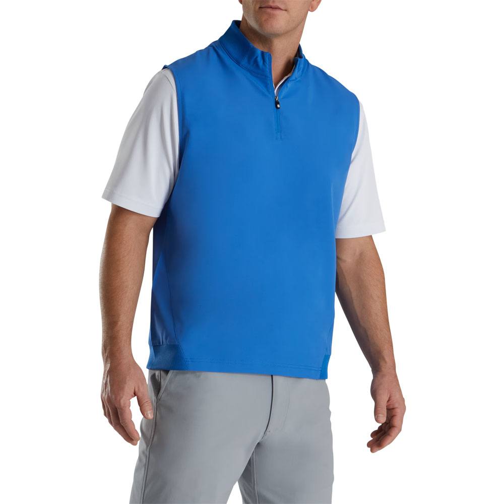 FootJoy Stretch Woven Knit Accents Golf Vest Royal - SS23