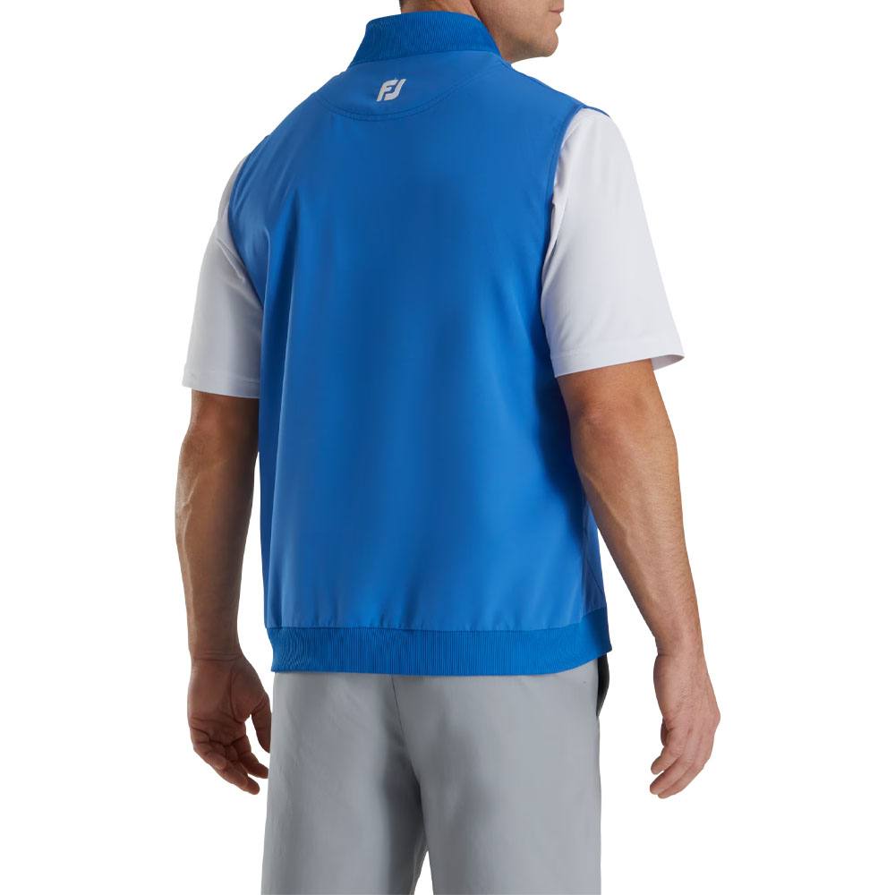 FootJoy Stretch Woven Knit Accents Golf Vest Royal - SS23
