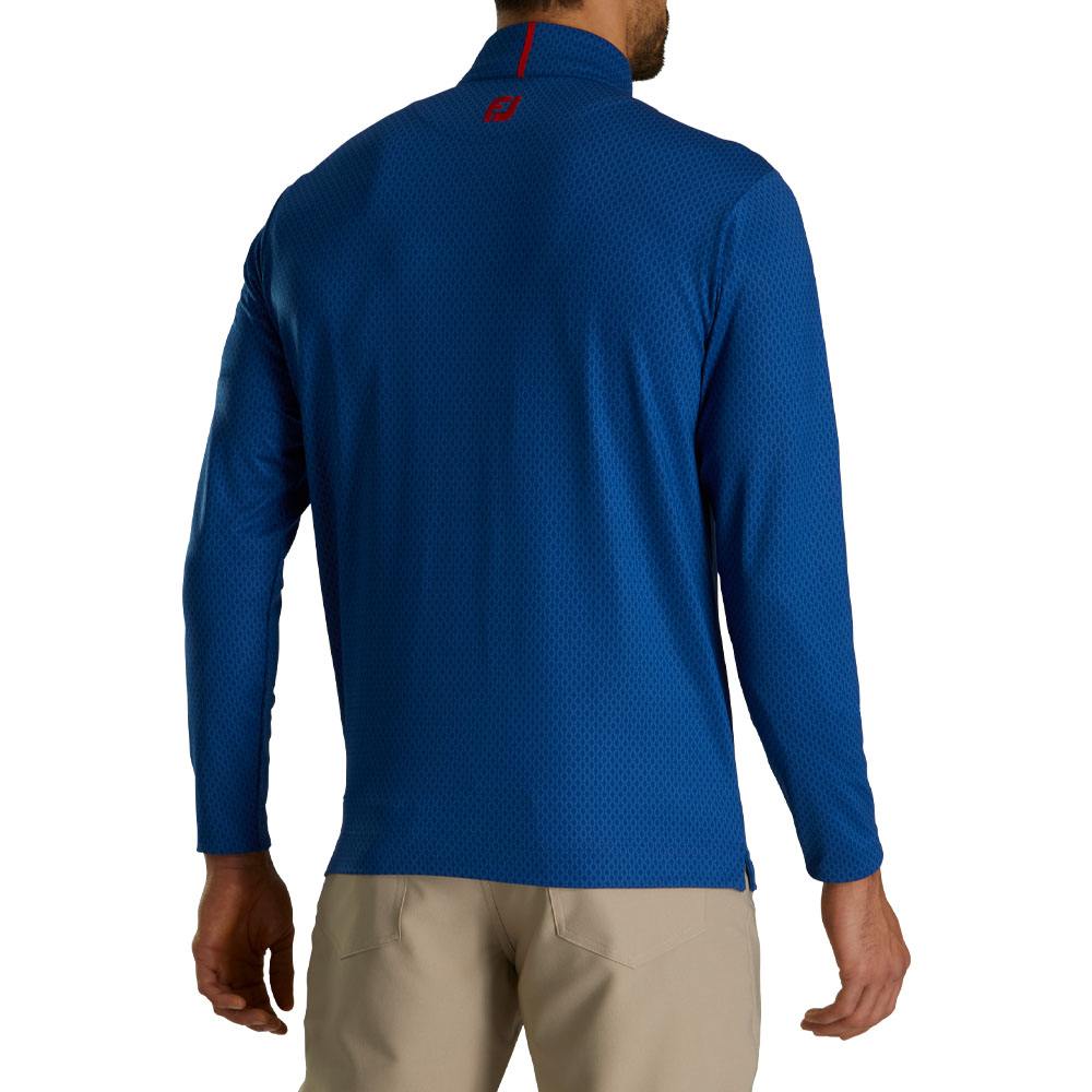 FootJoy Tonal Print Knit Midlayer Golf Pullover 2023