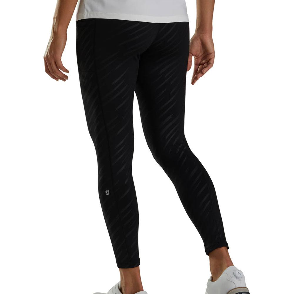 FootJoy Embossed Golf Leggings Black - SS23 Women