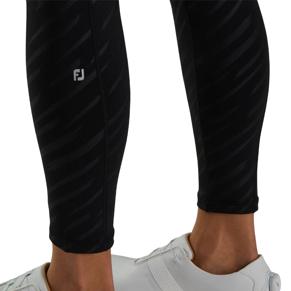FootJoy Embossed Golf Leggings Black - SS23 Women