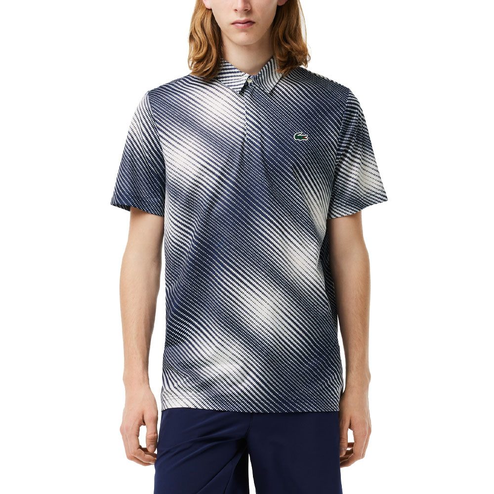 Lacoste Golf Printed Recycled Polyester Golf Polo 2023