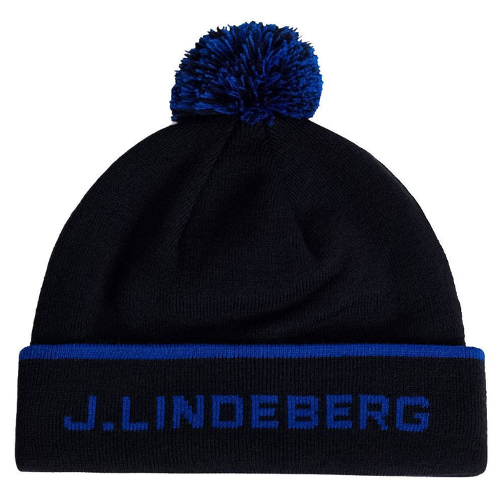 J.Lindeberg Stripe Golf Beanie JL Navy - FW23