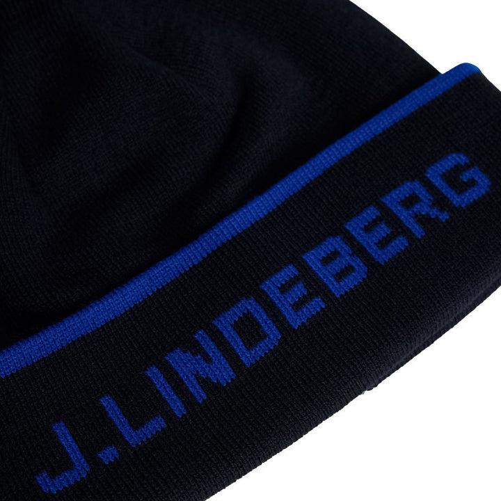 J.Lindeberg Stripe Golf Beanie JL Navy - FW23