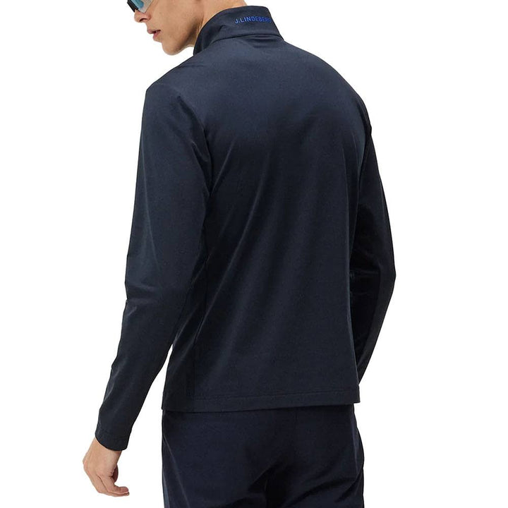J.Lindeberg Luke Half Zip Mid Layer Golf Pullover JL Navy - FW23