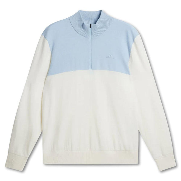 J.Lindeberg Jeff Windbreaker Golf Pullover White - FW23