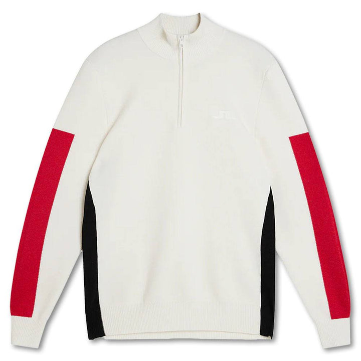 J.Lindeberg Clide Knitted Golf Pullover White - FW23