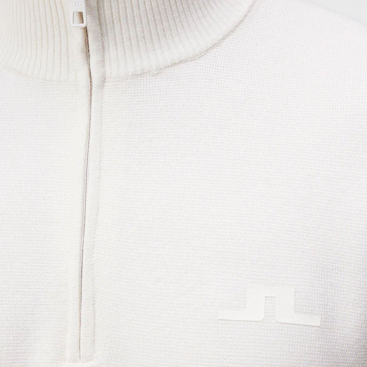 J.Lindeberg Clide Knitted Golf Pullover White - FW23