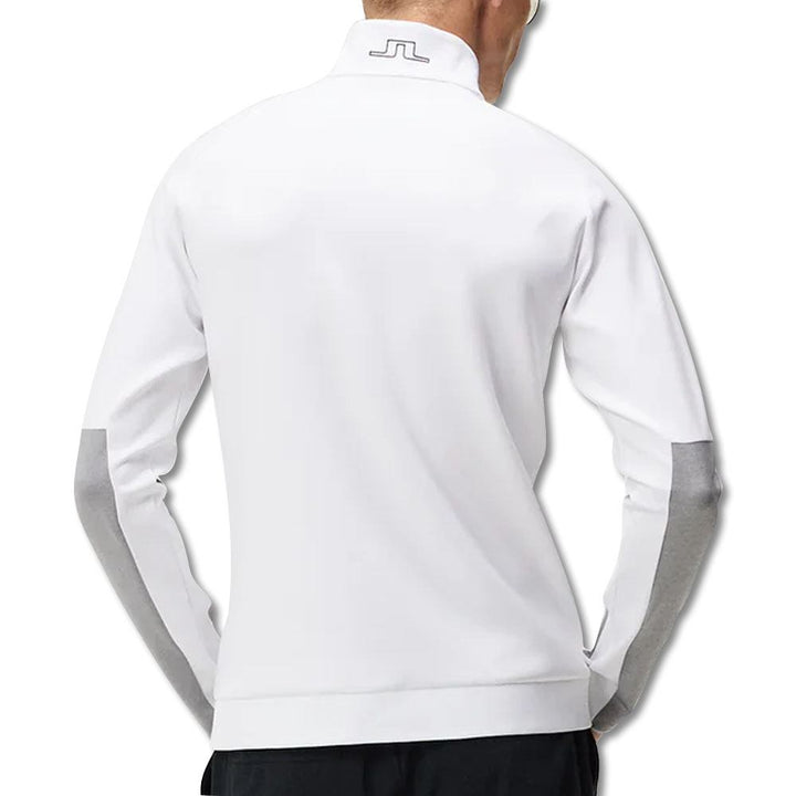 J.Lindeberg Lazarus Mid Layer Golf Jacket White - FW23