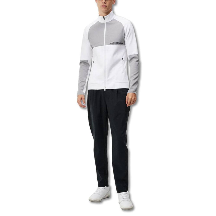 J.Lindeberg Lazarus Mid Layer Golf Jacket White - FW23