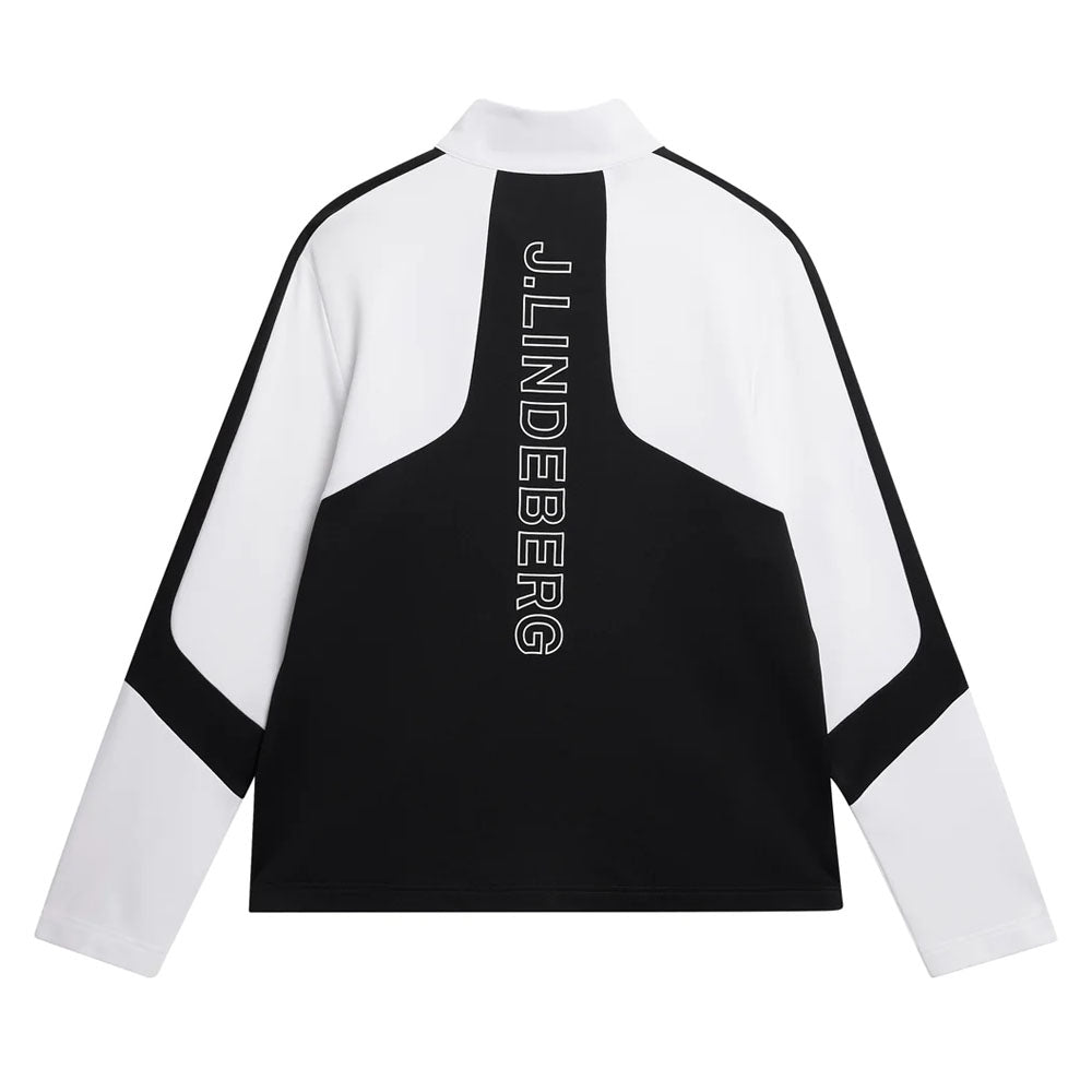 J.Lindeberg Carl Mid Layer Golf Pullover White - SS24 Men – Golfio