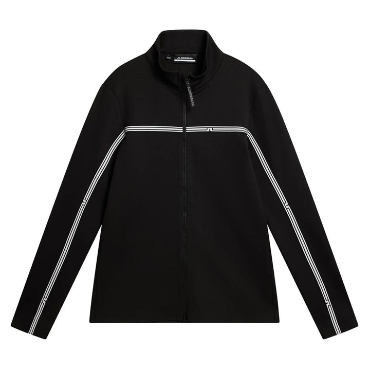 J.Lindeberg Dallas Mid Layer Golf Pullover Black - FW23