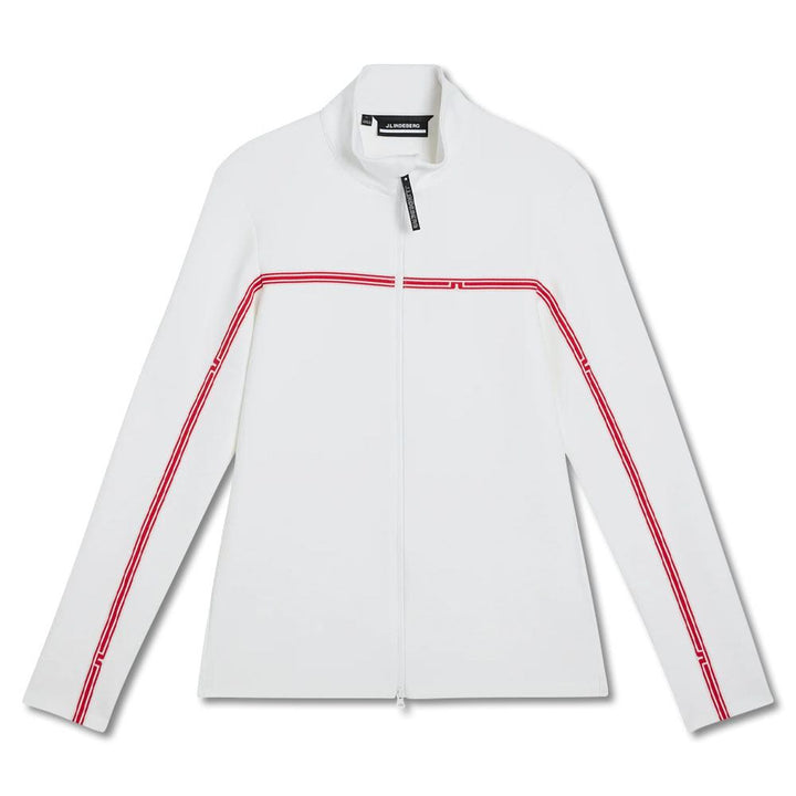 J.Lindeberg Dallas Mid Layer Golf Pullover White - FW23