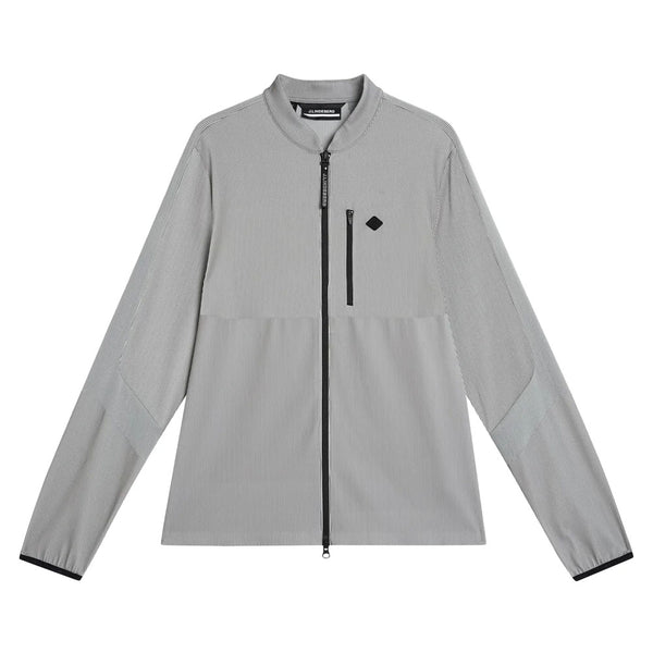 J.Lindeberg Sneaky Full Zip Mid Layer Golf Jacket Gray Melange - FW23