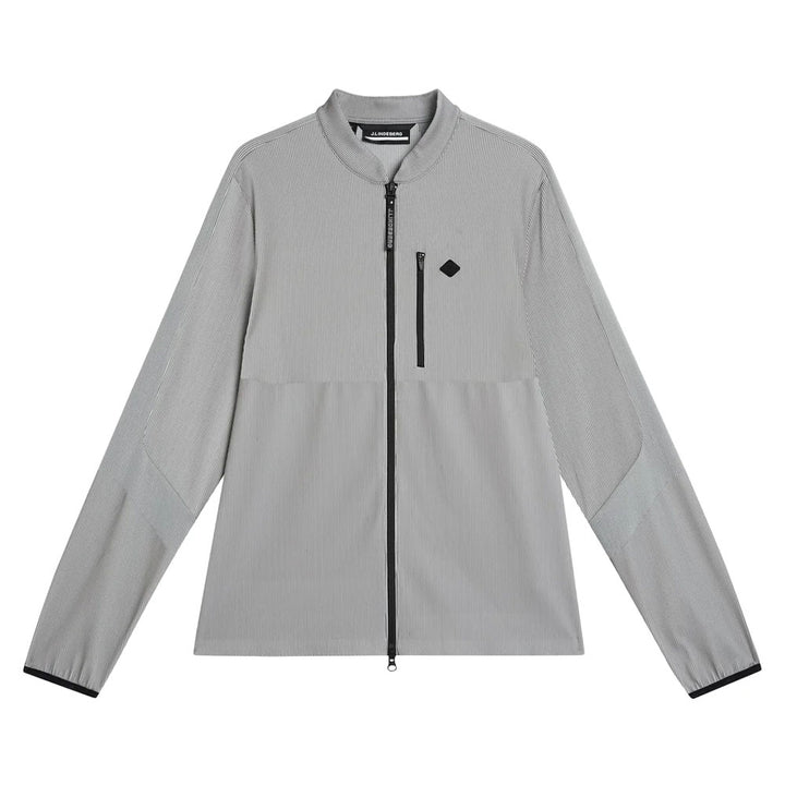 J.Lindeberg Sneaky Full Zip Mid Layer Golf Jacket Gray Melange - FW23