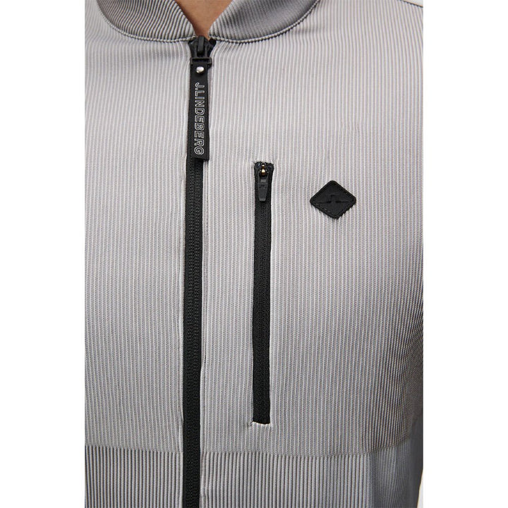 J.Lindeberg Sneaky Full Zip Mid Layer Golf Jacket Gray Melange - FW23