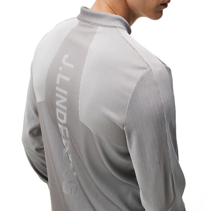 J.Lindeberg Sneaky Full Zip Mid Layer Golf Jacket Gray Melange - FW23