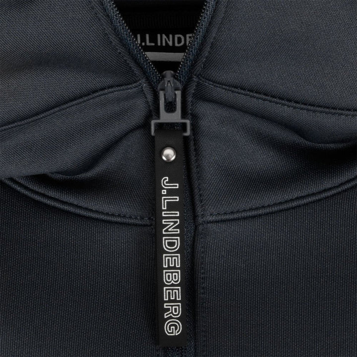 J.Lindeberg Aerial Quarter Hood Golf Jacket Black - 23 Men