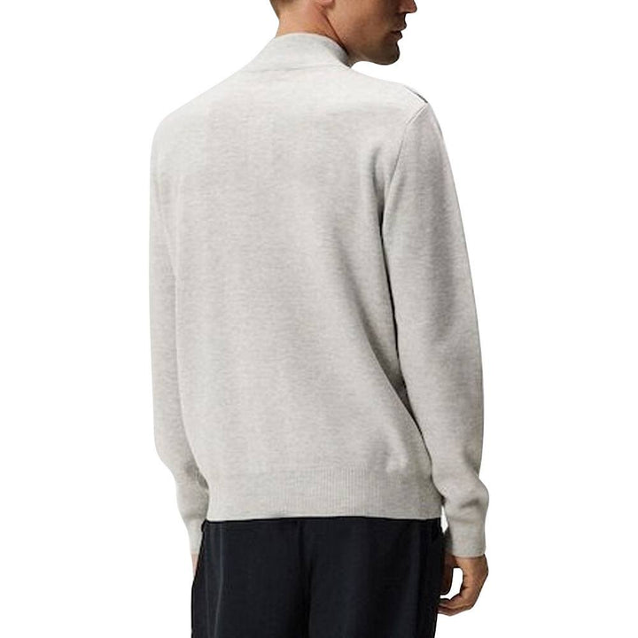 J.Lindeberg Bridge Knitted Hybrid Golf Jacket Light Gray Melange - FW23