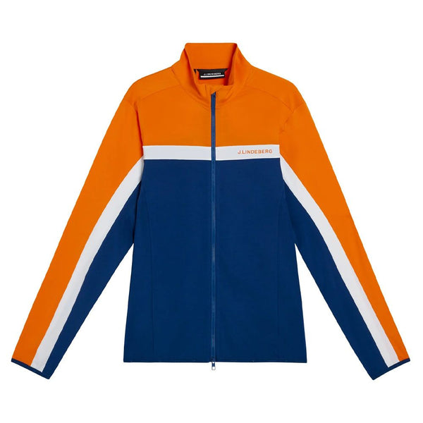 J.Lindeberg Jarvis Mid Layer Golf Jacket Estate Blue - FW23