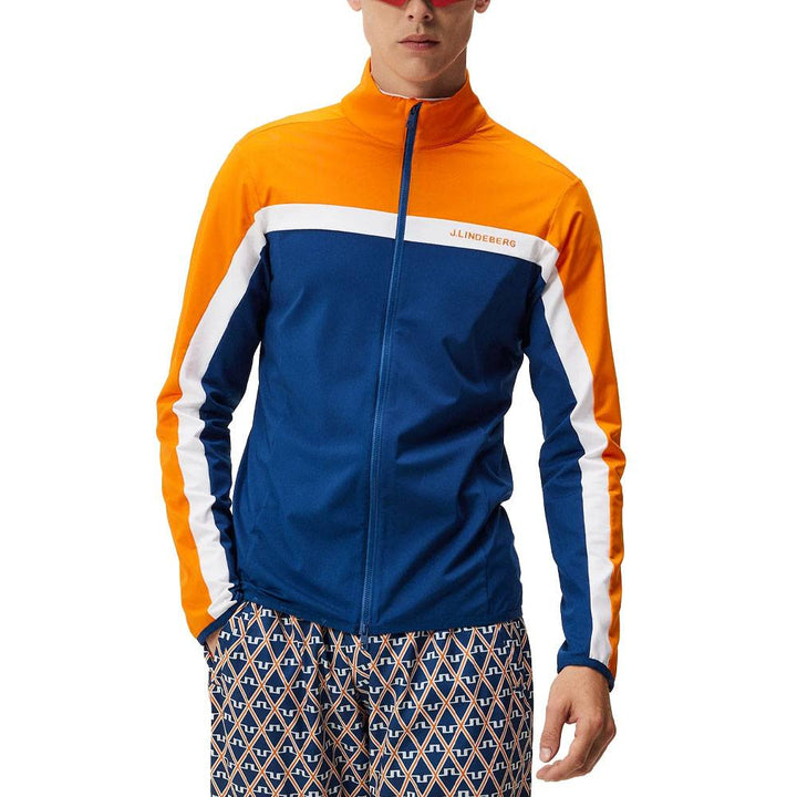 J.Lindeberg Jarvis Mid Layer Golf Jacket Estate Blue - FW23
