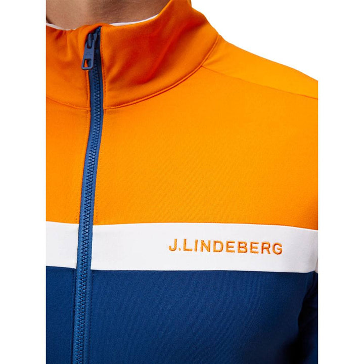 J.Lindeberg Jarvis Mid Layer Golf Jacket Estate Blue - FW23