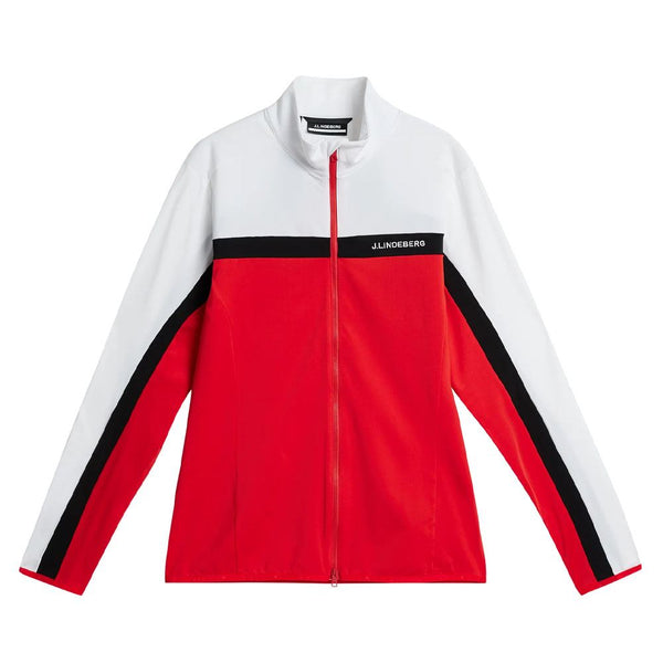 J.Lindeberg Jarvis Mid Layer Golf Jacket Fiery Red - FW23