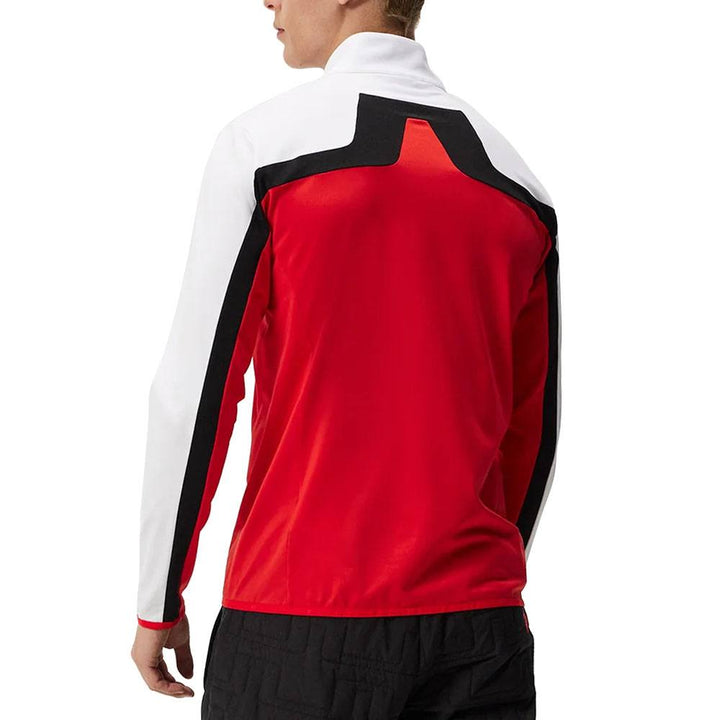 J.Lindeberg Jarvis Mid Layer Golf Jacket Fiery Red - FW23