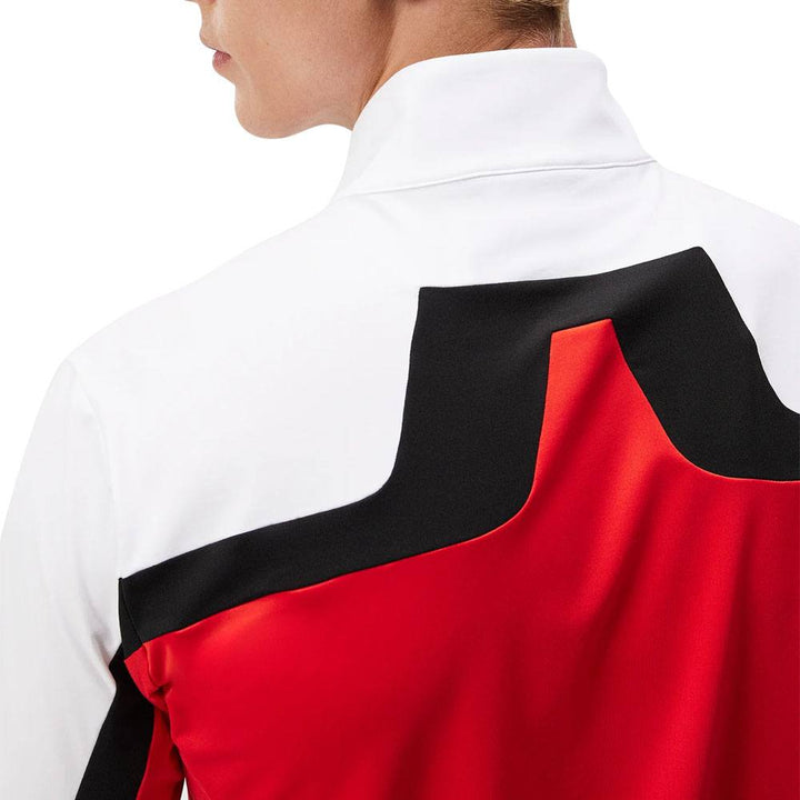 J.Lindeberg Jarvis Mid Layer Golf Jacket Fiery Red - FW23
