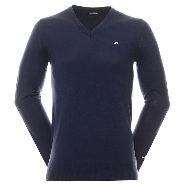 J.Lindeberg Lymann Knitted Golf Sweater Estate Blue - SS24