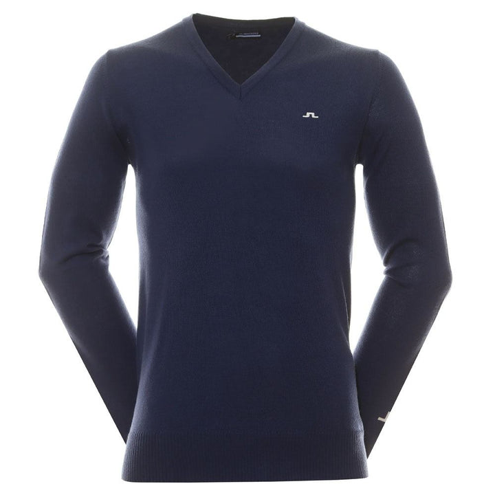 J.Lindeberg Lymann Knitted Golf Sweater Estate Blue - SS24