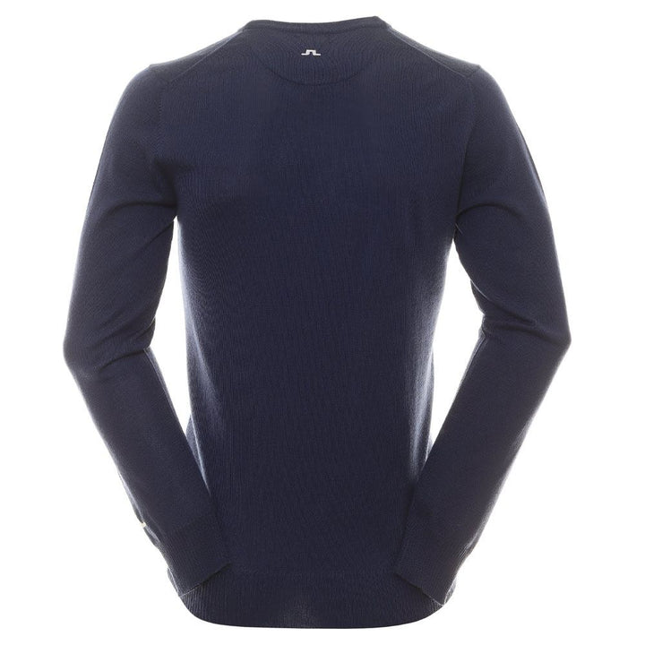J.Lindeberg Lymann Knitted Golf Sweater Estate Blue - SS24