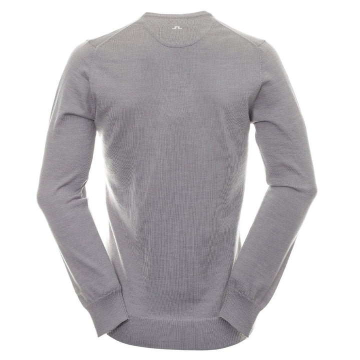 J.Lindeberg Lymann Knitted Golf Sweater Gray Melange - SS24