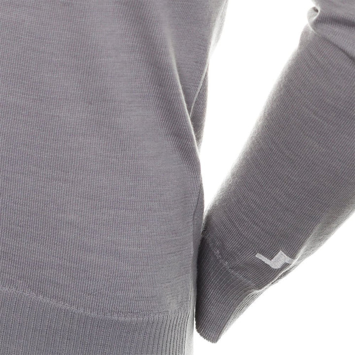 J.Lindeberg Lymann Knitted Golf Sweater Gray Melange - SS24