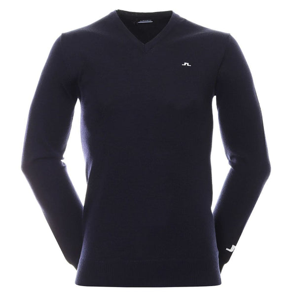 J.Lindeberg Lymann Knitted Golf Sweater JL Navy - SS24