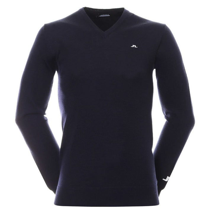 J.Lindeberg Lymann Knitted Golf Sweater JL Navy - SS24