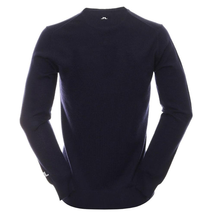 J.Lindeberg Lymann Knitted Golf Sweater JL Navy - SS24