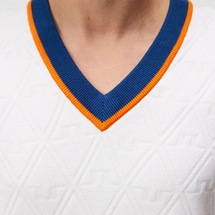 J.Lindeberg Finely Knitted Golf Vest White - FW23