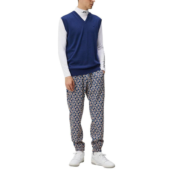 J.Lindeberg Liam Knitted Golf Vest Estate Blue - FW23