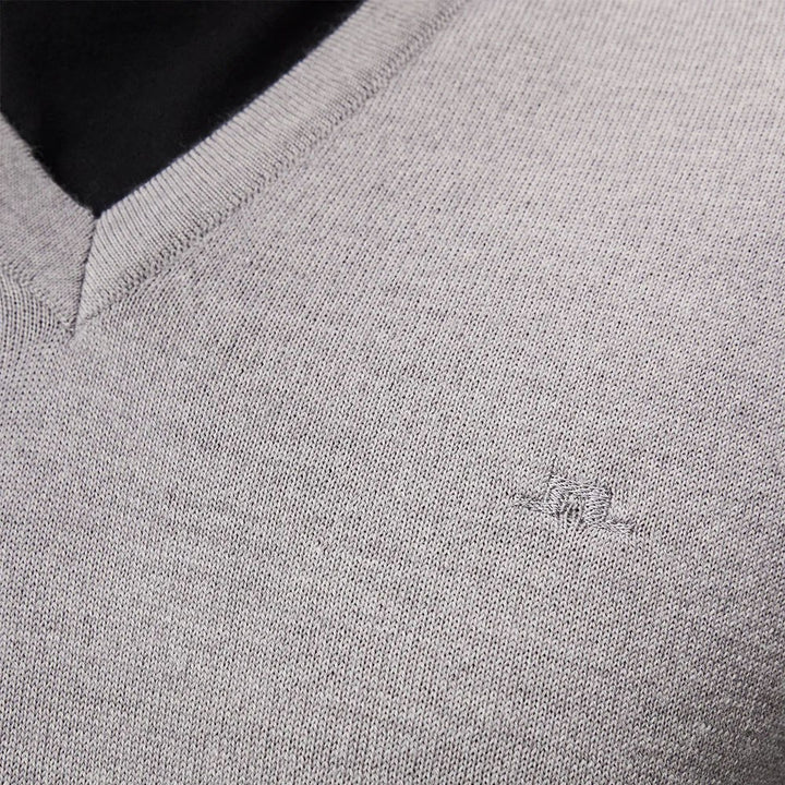 J.Lindeberg Liam Knitted Golf Vest Gray Melange - FW23