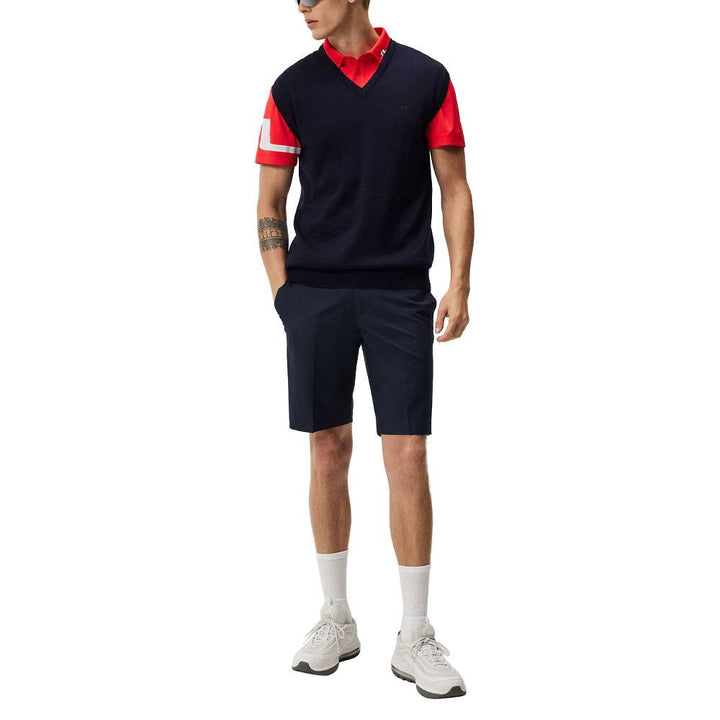 J.Lindeberg Liam Knitted Golf Vest JL Navy - FW23
