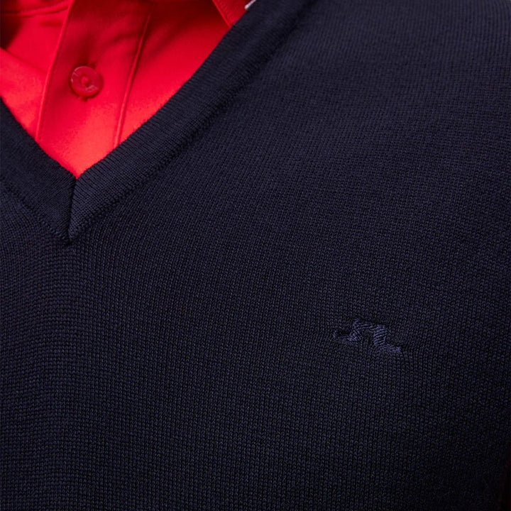 J.Lindeberg Liam Knitted Golf Vest JL Navy - FW23