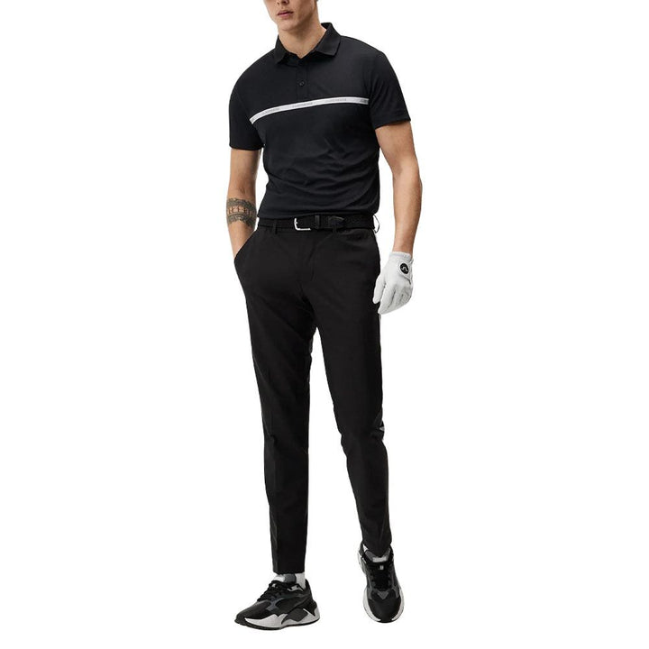 J.Lindeberg Stuart Stripe Golf Pants Black - SS23