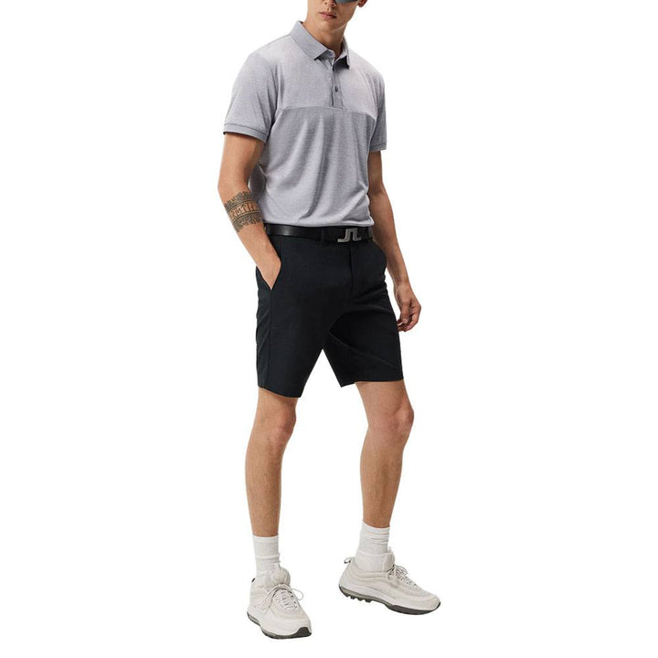 J.Lindeberg Jeff Reg Fit Golf Polo Gray Melange - 23 Men