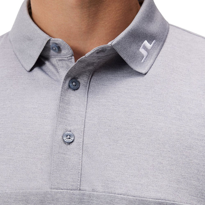 J.Lindeberg Jeff Reg Fit Golf Polo Gray Melange - 23 Men