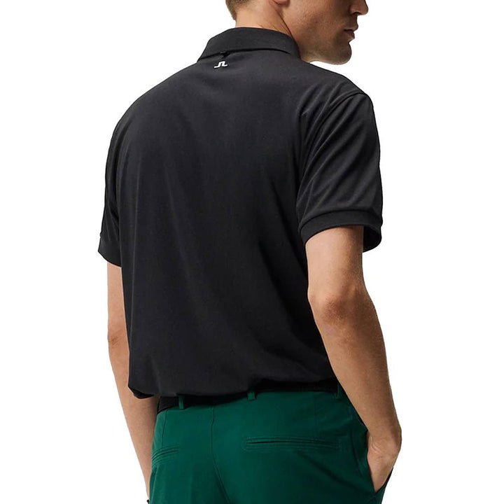 J.Lindeberg Tour Tech Slim Fit Golf Polo Black - FW23