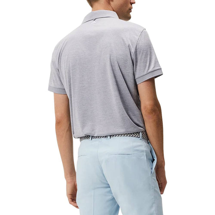 J.Lindeberg Tour Tech Slim Fit Golf Polo Gray Melange - FW23