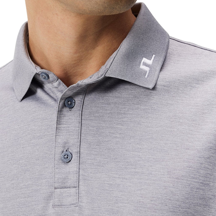 J.Lindeberg Tour Tech Slim Fit Golf Polo Gray Melange - FW23