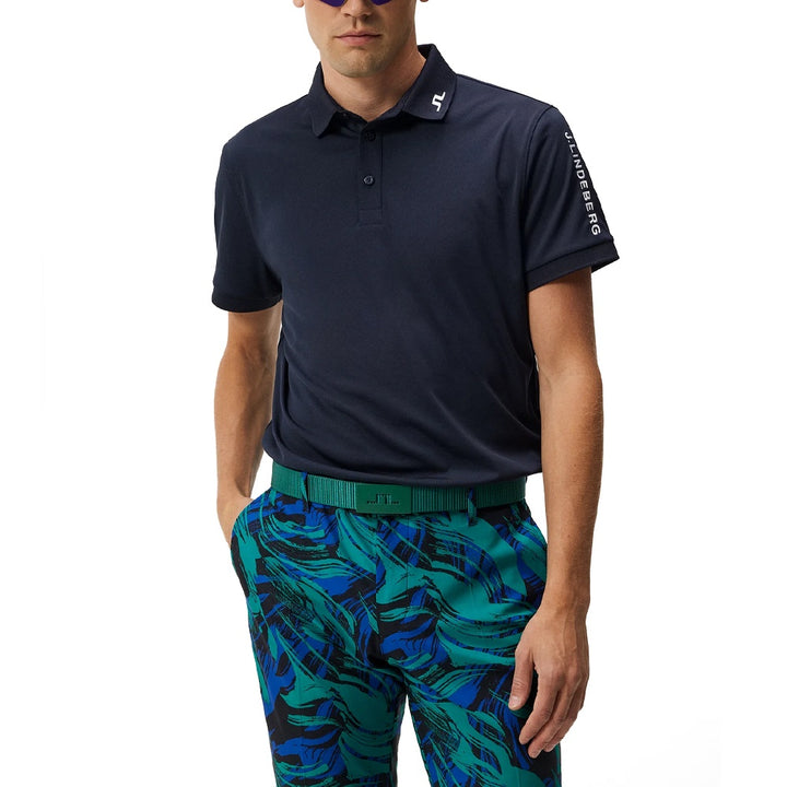 J.Lindeberg Tour Tech Slim Fit Golf Polo JL Navy - FW23